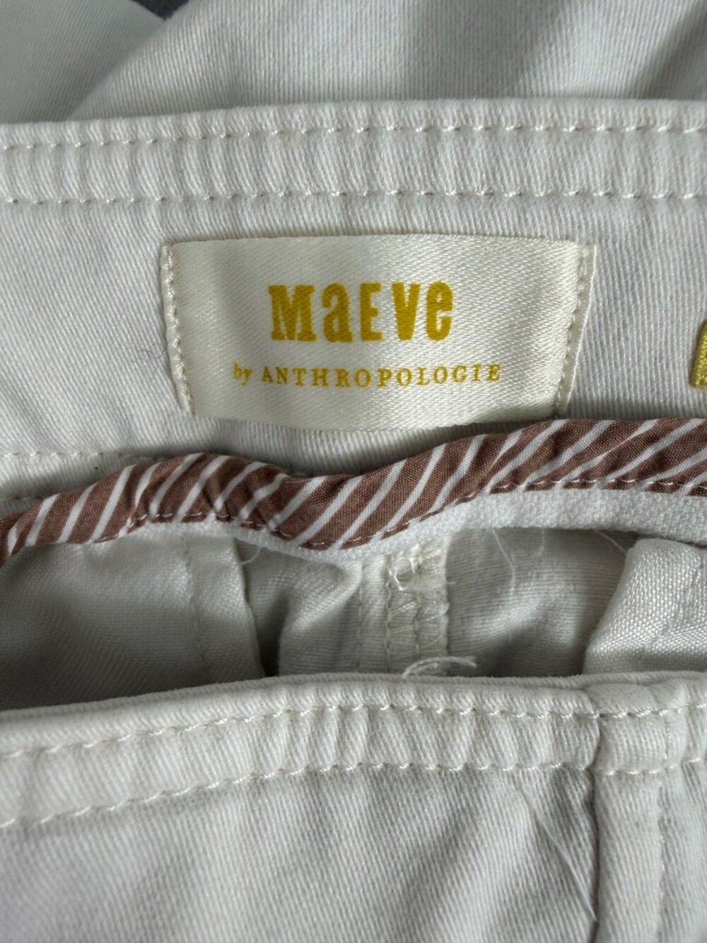Anthropologie Maeve Buttoned Cropped Wide Leg Culottes Sailor Pant Size 16 - Picture 5 of 16